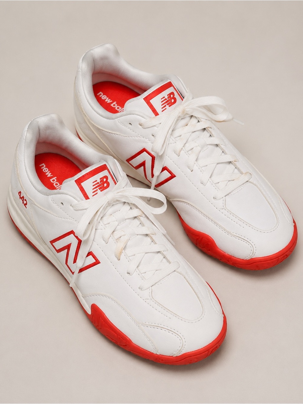 New Balance 442 V2 Team Turf Soccer Shoes White/pink Unisex Size 5